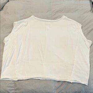 Free People white Muscle Tee